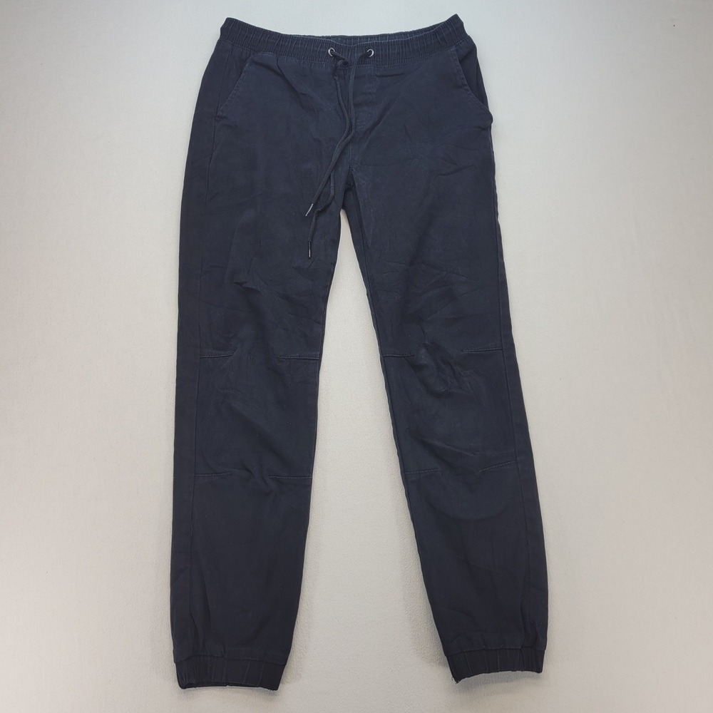 RGSTR Jogger Pants Mens Large Black Casual‎ Drawstring Elastic Waist
